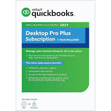 Intuit QuickBooks Desktop Pro Plus 2021 - 1-Year Subscription