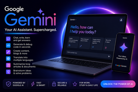 Google Gemini AI Pro – Ultimate AI Assistant for Writing, Coding & Productivity